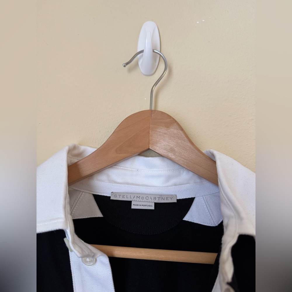 Stella McCartney Polo Club Oversized Rugby Top Shirt Black Taylor Swift Small - Picture 4 of 9